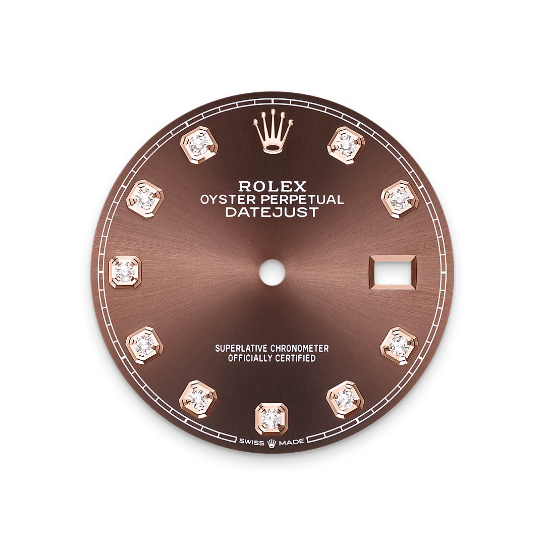 Rolex Datejust 36 — Schokoladen­­farbenes Zifferblatt