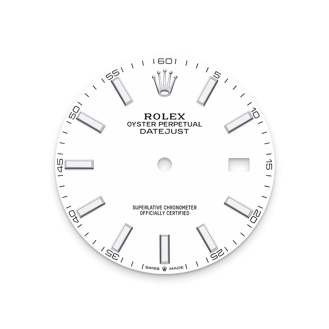 Rolex Datejust 41 — Weißes Zifferblatt