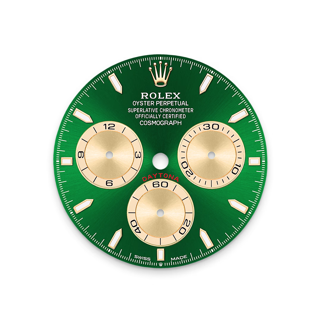 Rolex Cosmograph Daytona — Zifferblatt in strahlend Grün