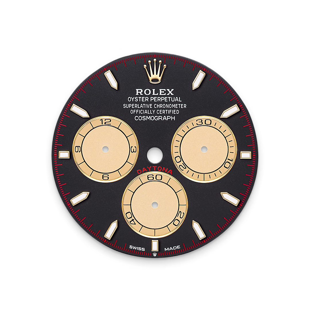 Rolex Cosmograph Daytona — Tiefschwarzes und champagnerfarbenes Zifferblatt