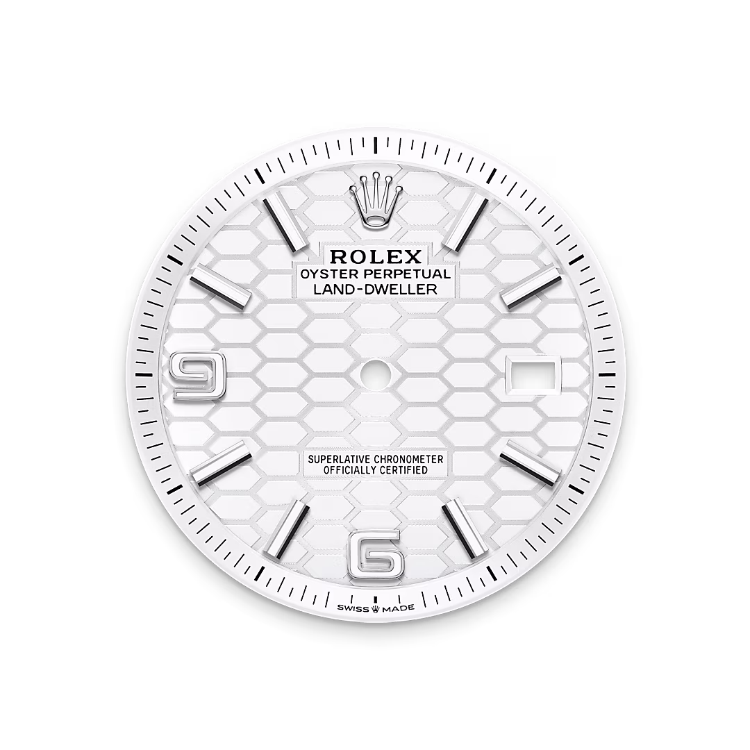 Rolex Land-Dweller 40 — Tiefweißes Zifferblatt
