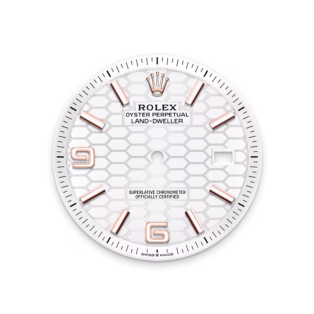 Rolex Land-Dweller 40 — Tiefweißes Zifferblatt