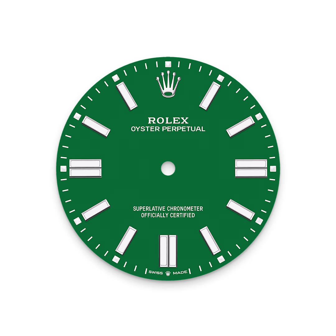 Rolex Oyster Perpetual 41 — Grünes Zifferblatt