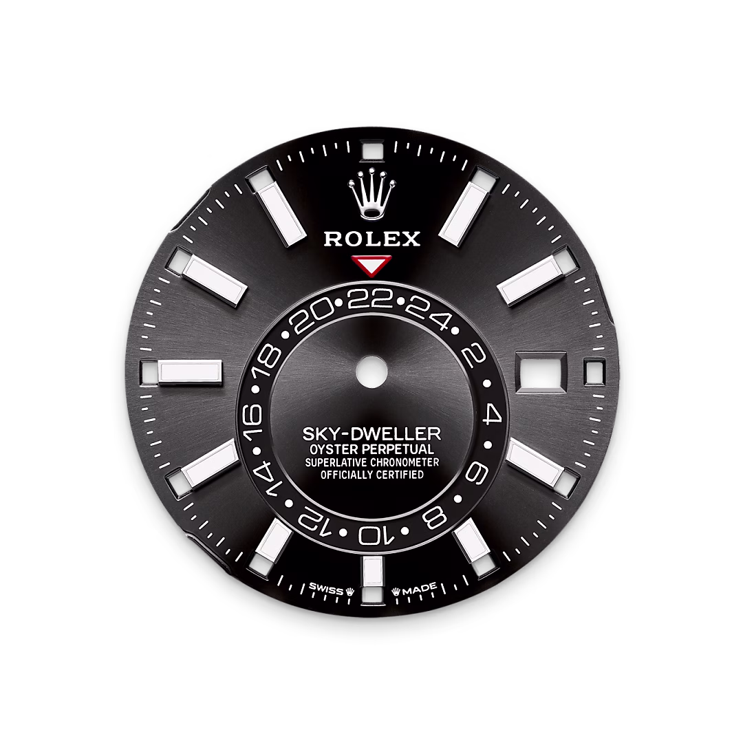 Rolex Sky-Dweller — Strahlend schwarzes Zifferblatt