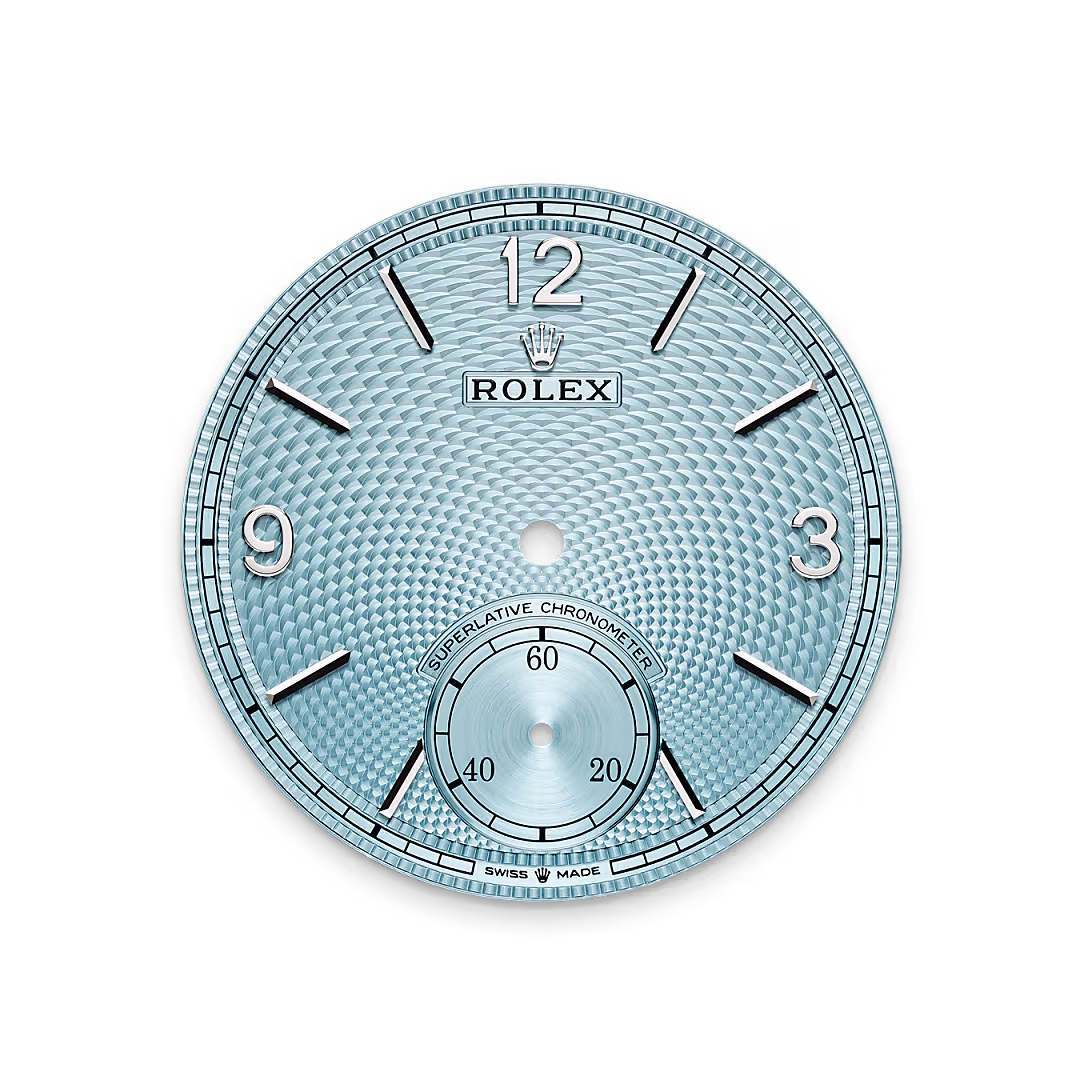 Rolex 1908 — Eisblaues Zifferblatt