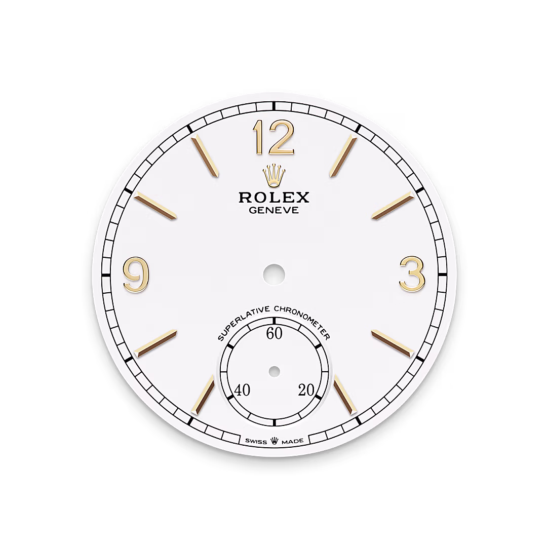 Rolex 1908 — Tiefweißes Zifferblatt