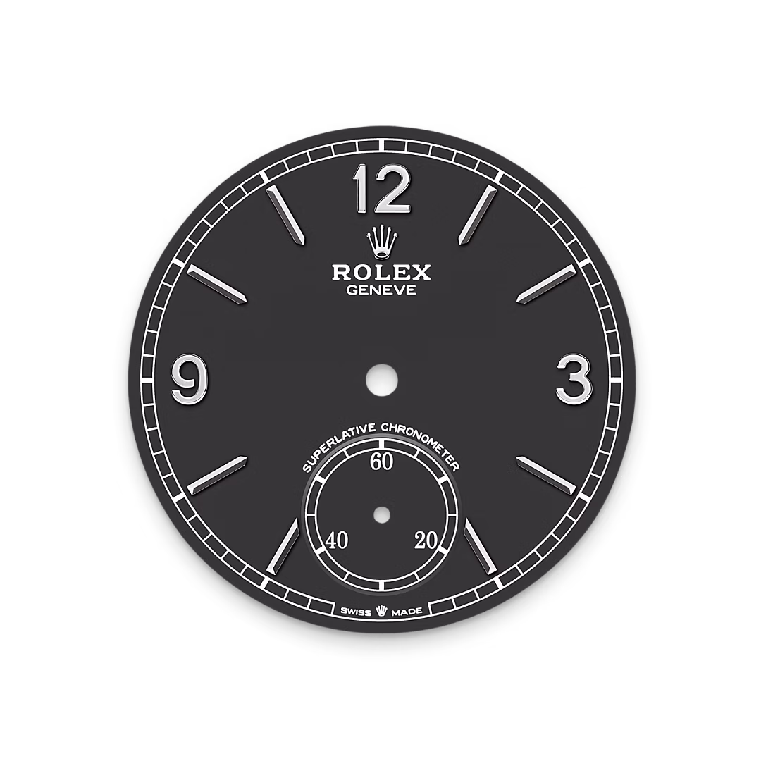 Rolex 1908 — Tiefschwarzes Zifferblatt