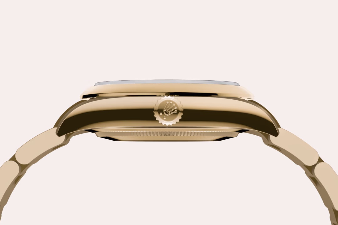 Rolex Oyster Perpetual 34 — 18 Karat Gelbgold