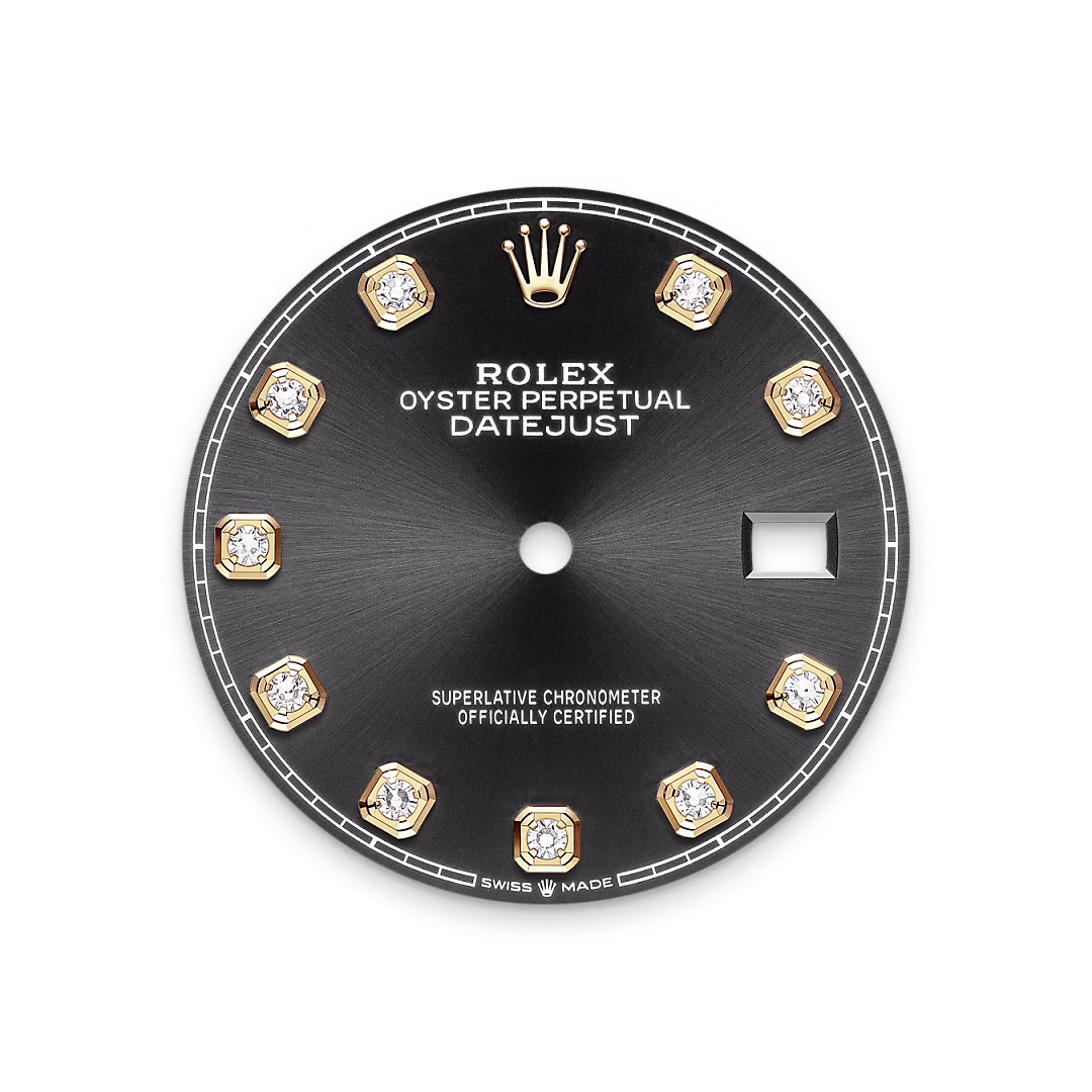 Rolex Datejust 36 — Strahlend schwarzes Zifferblatt