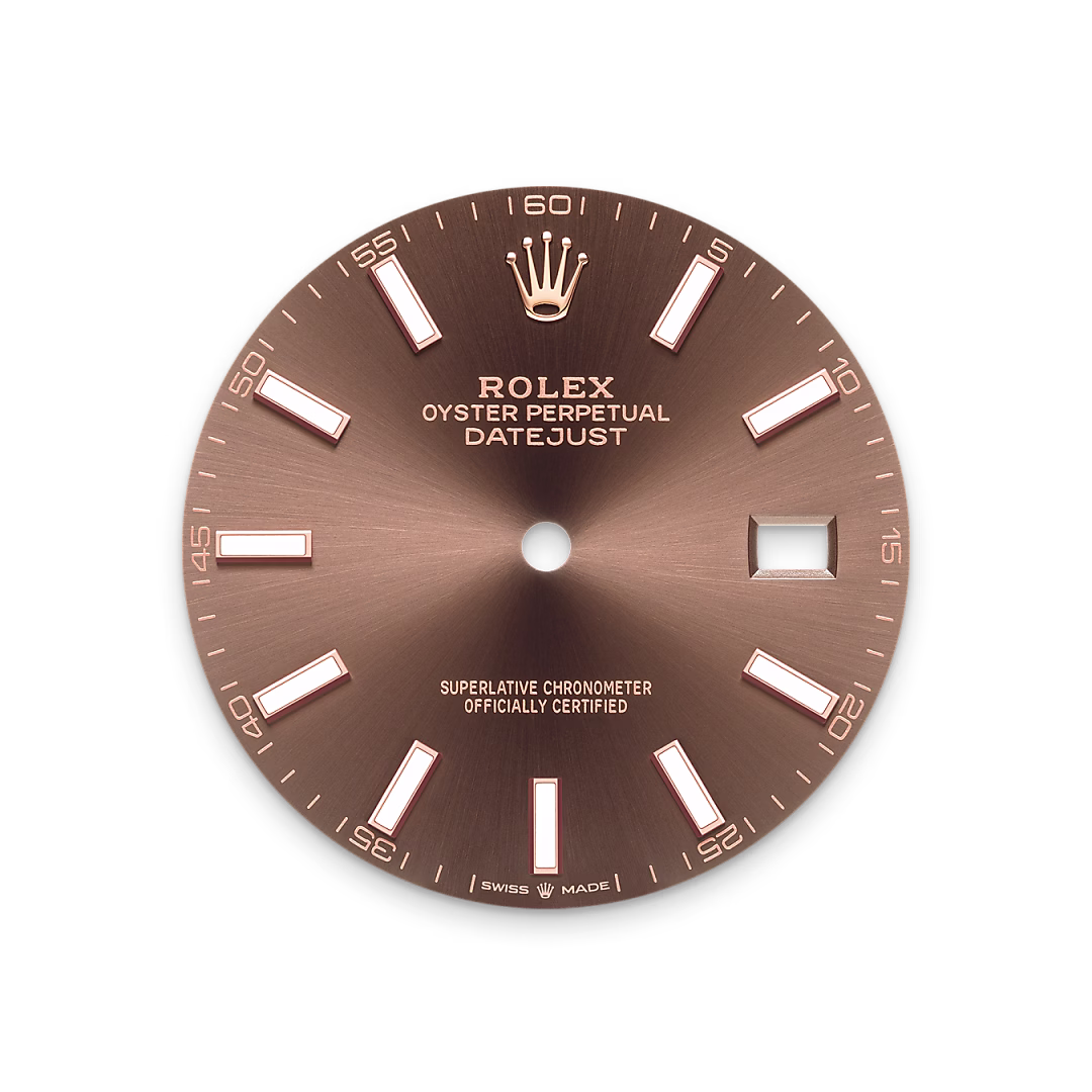 Rolex Datejust 41 — Schokoladen­­farbenes Zifferblatt