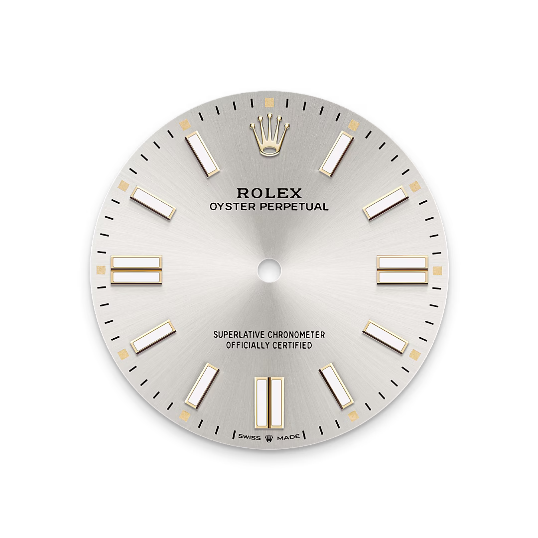 Rolex Oyster Perpetual 41 — Silbernes Zifferblatt