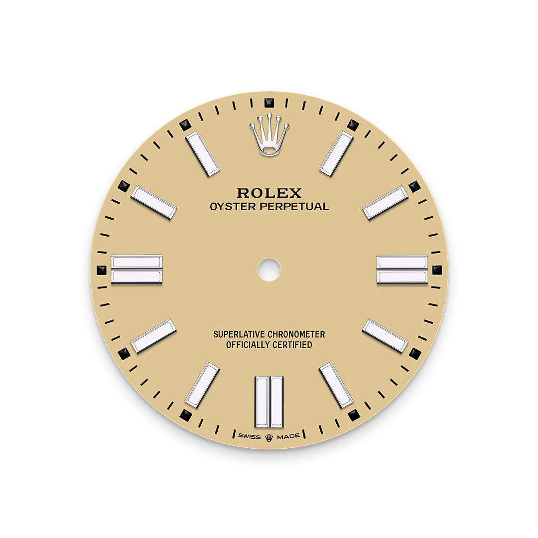 Rolex Oyster Perpetual 41 — Zifferblatt in Beige