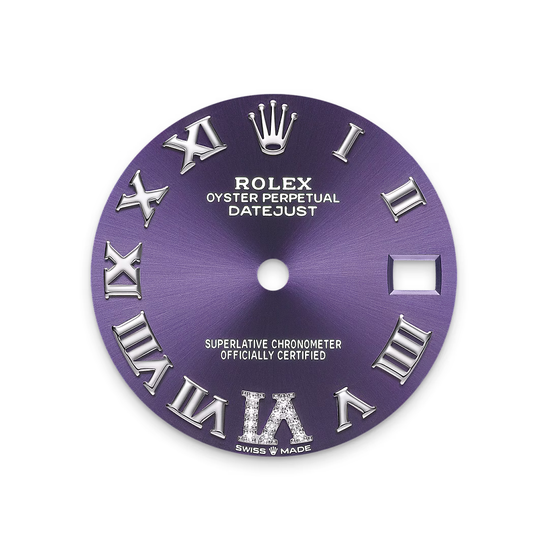 Rolex Datejust 31 — Auberginefarbenes Zifferblatt