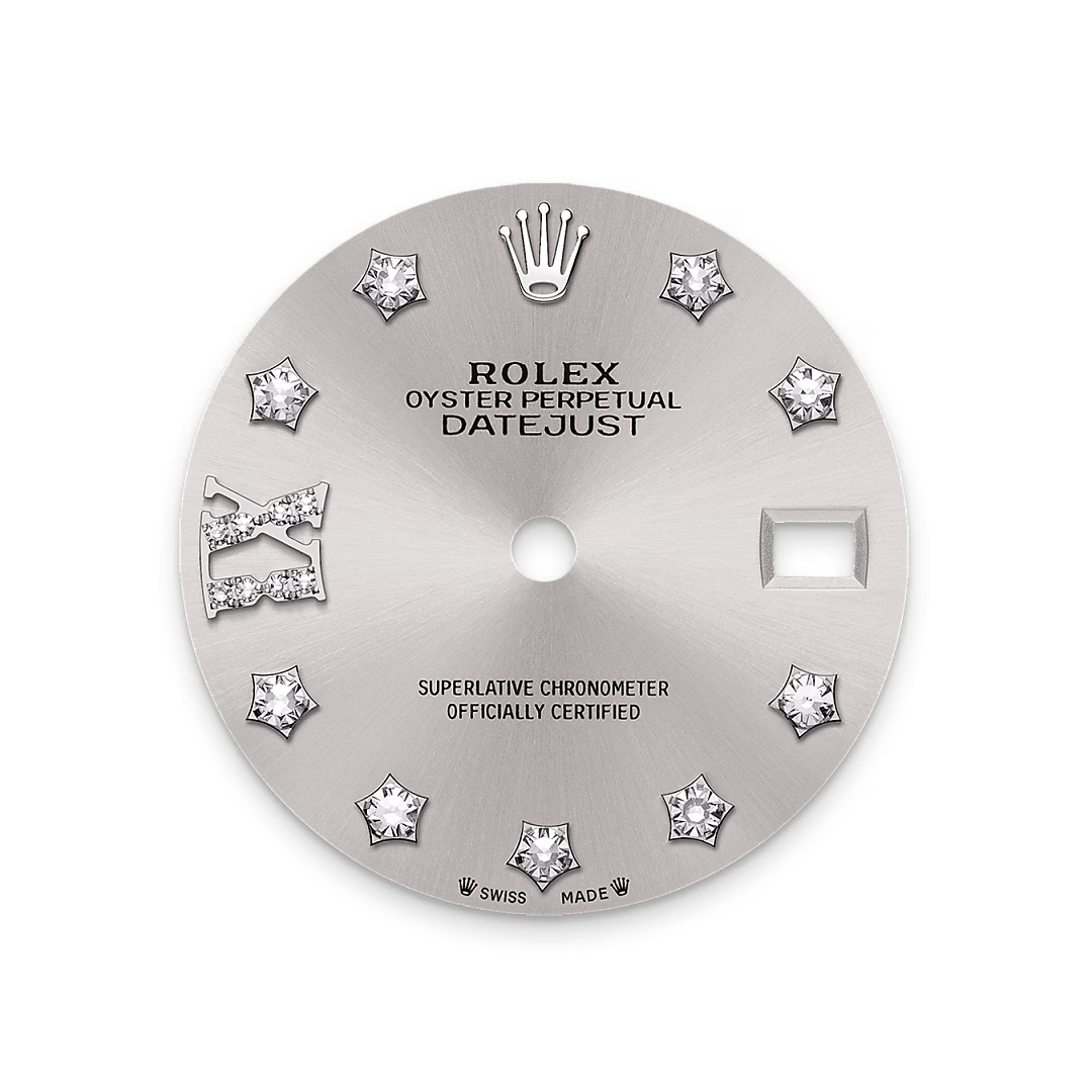 Rolex Lady-Datejust — Silbernes Zifferblatt