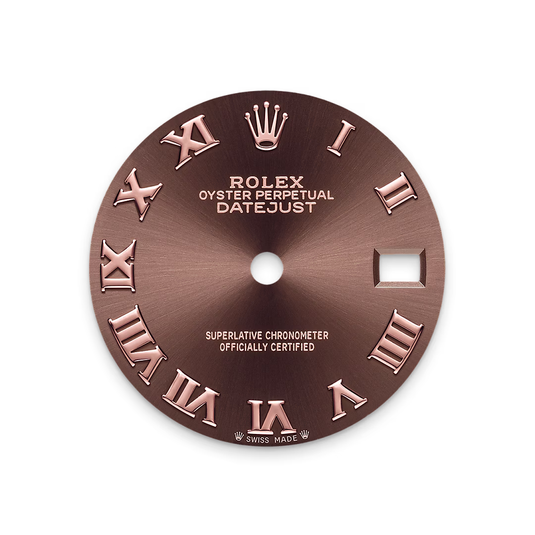 Rolex Lady-Datejust — Schokoladen­­farbenes Zifferblatt