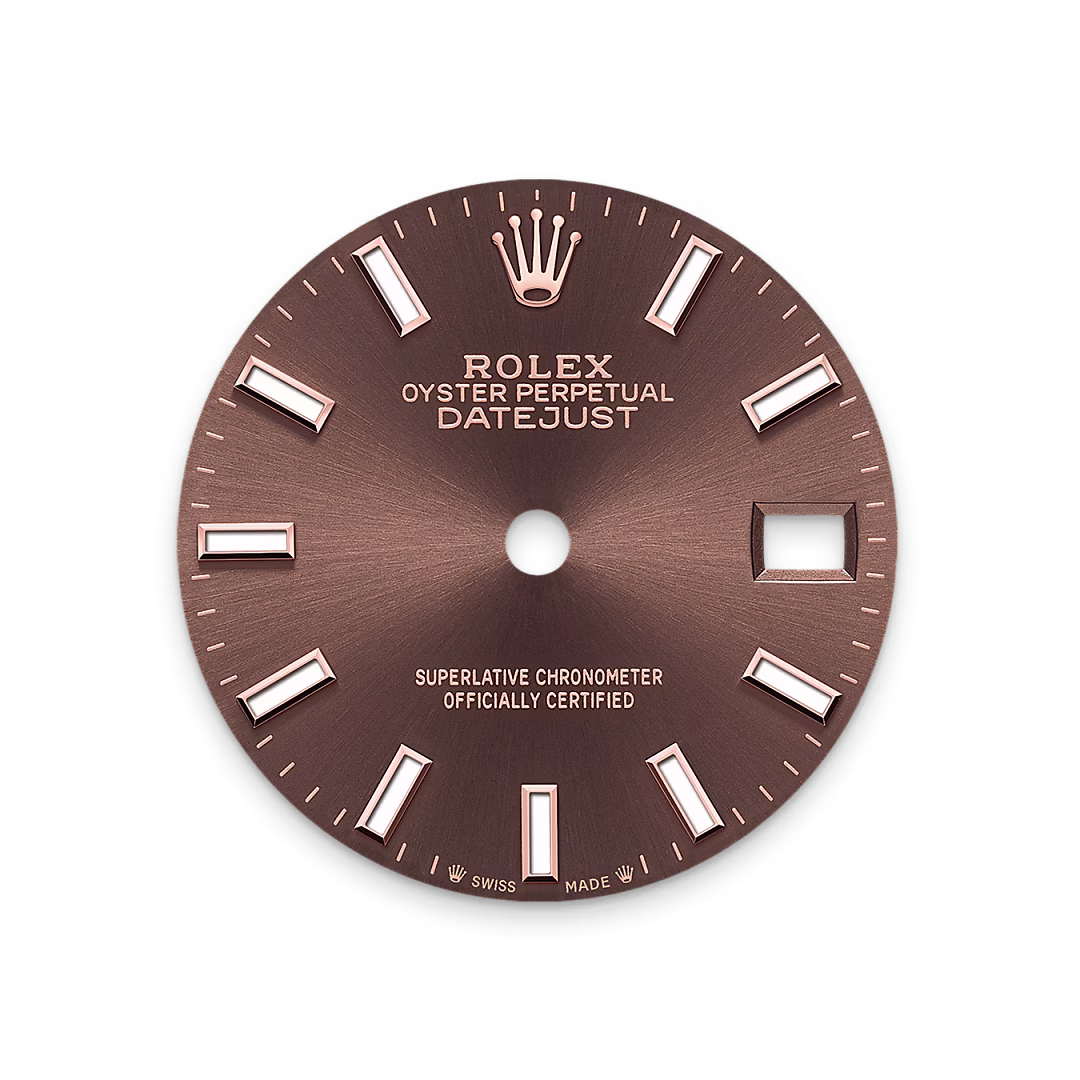 Rolex Lady-Datejust — Schokoladen­­farbenes Zifferblatt
