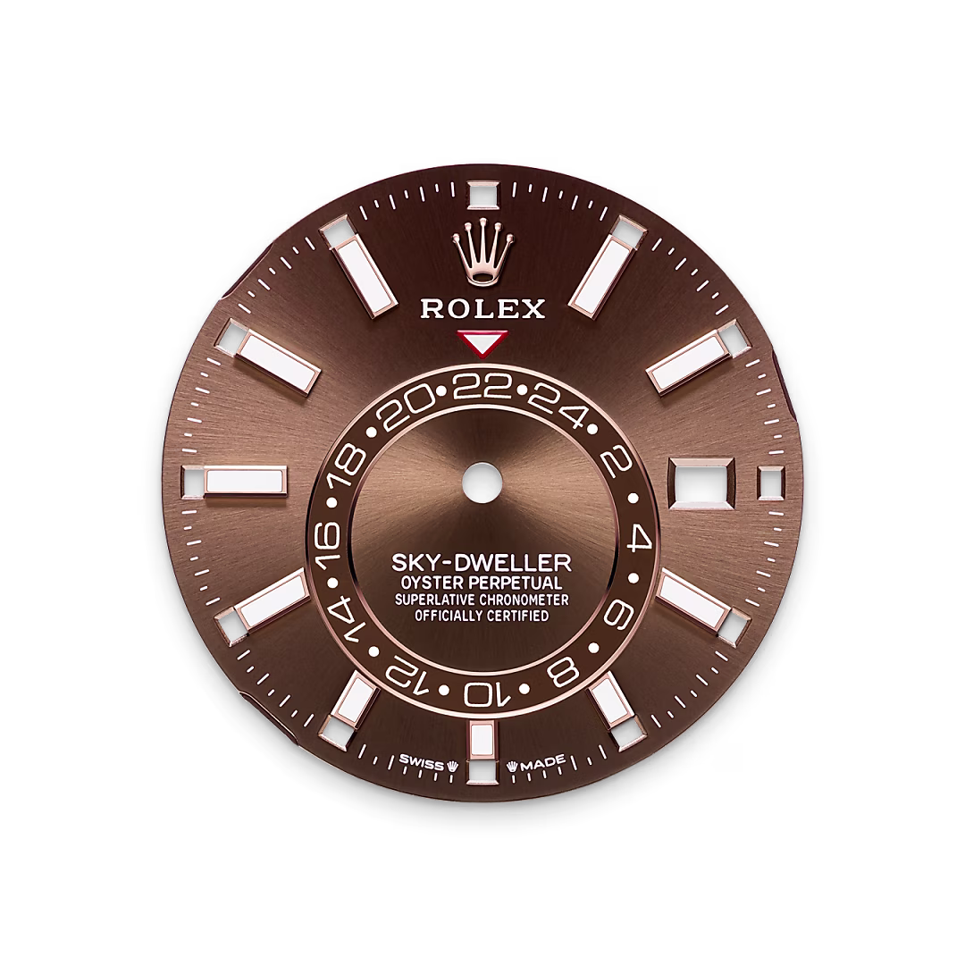 Rolex Sky-Dweller — Schokoladen­­farbenes Zifferblatt