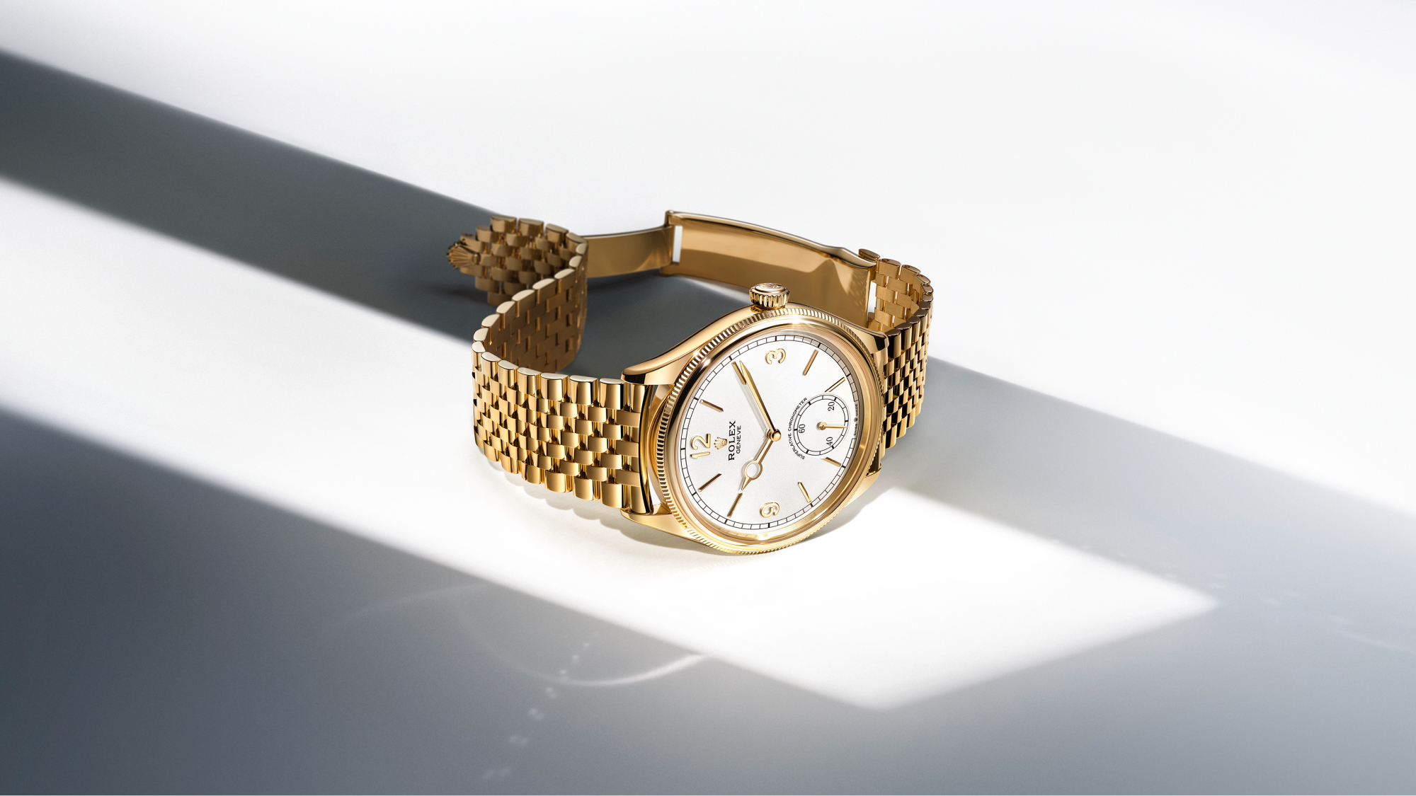 Rolex Perpetual 1908 — Gelbgold mit Jubilee-Armband