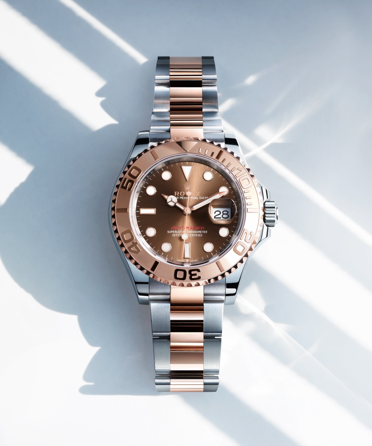 Rolex Yacht-Master 40 in Rolesor Everose mit braunem Zifferblatt