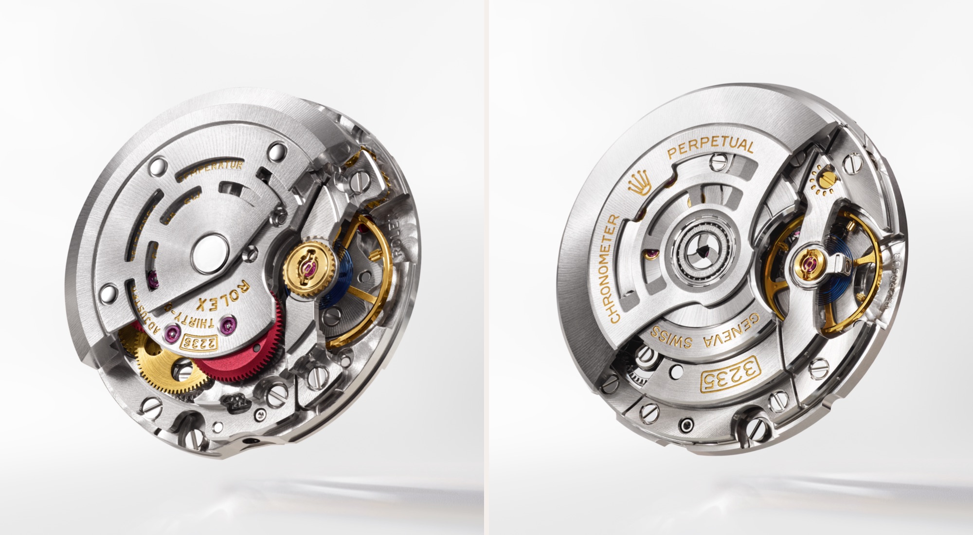 Rolex Yacht-Master — Kaliber 2236 und Kaliber 3235, mechanische Uhrwerke mit automatischem Aufzugsmechanismus