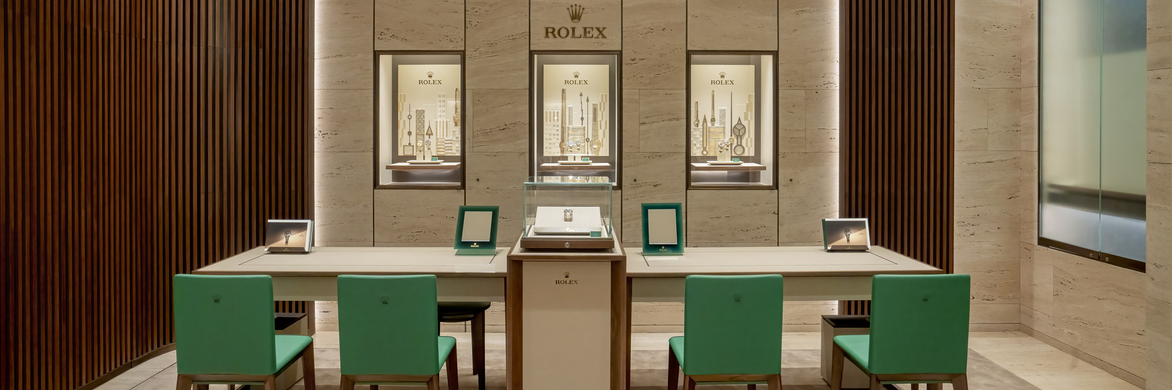 Innenraum eines Rolex Showrooms