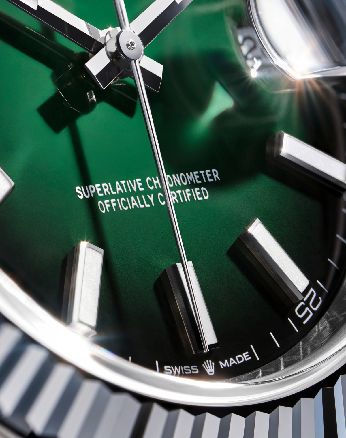 Rolex Datejust 41 — Zifferblatt mit Superlative-Chronometer-Engraving