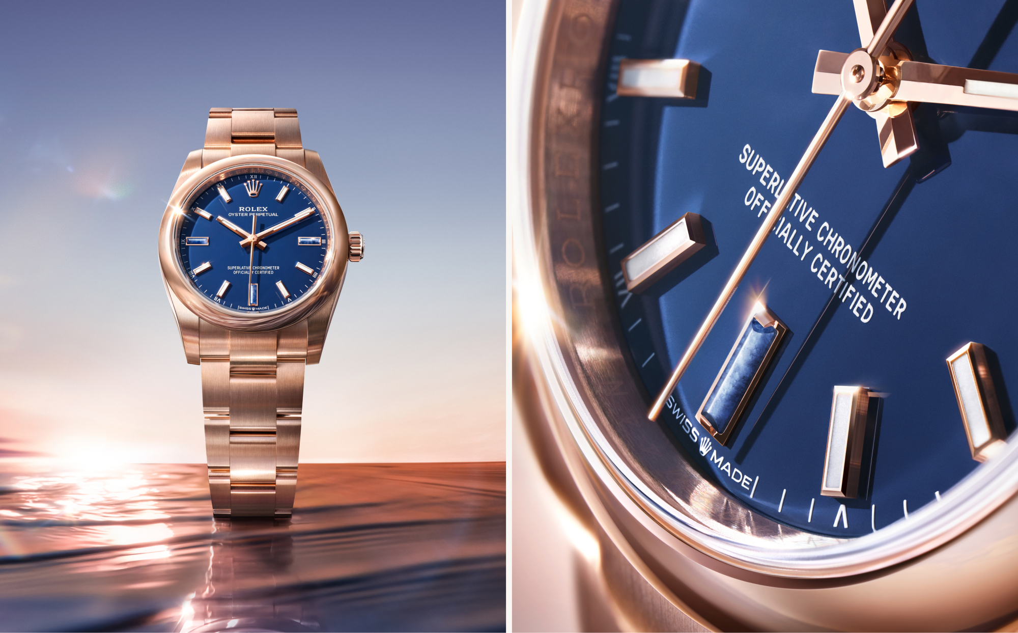Rolex Oyster Perpetual 28 und 34 — Satiniert — Neues Zusammenspiel